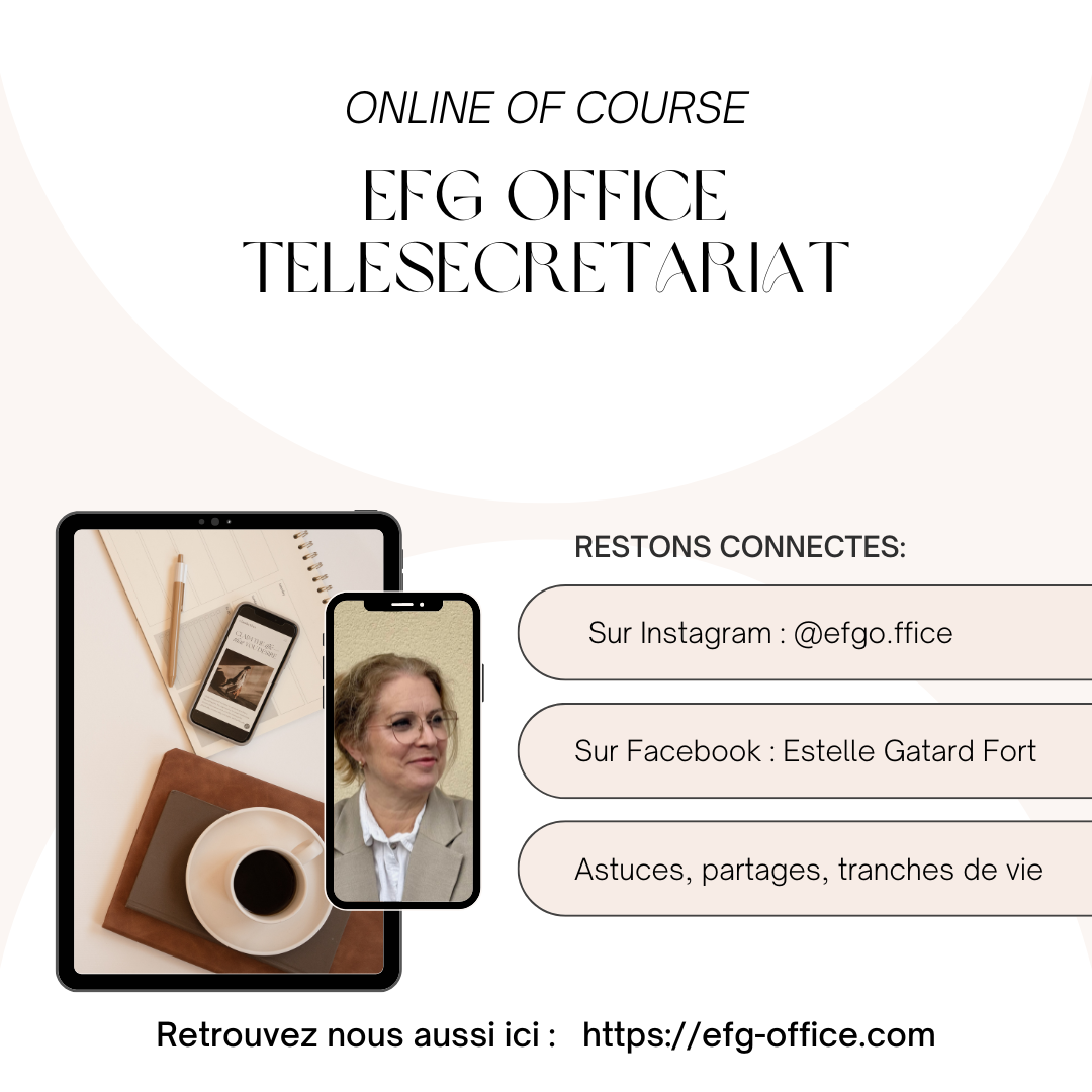 EFG Office est maintenant sur Instagram et Facebook !